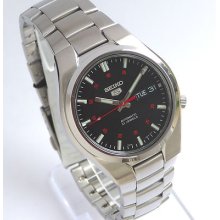 Seiko Black Dial Day/date Men's Automatic Watch - 02 (retail $185.00)