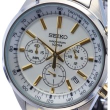 Seiko Chronograph Sports Tachymeter Men's Watch Ssb043p1 Ssb043 Men's Sports