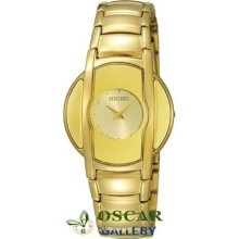 Seiko Classic Sujf82p1 -gold Plated- Women's Watch 2 Years Warranty