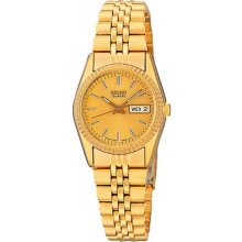 Seiko Ladies Gold-tone Dress Watch W Round Dial - Swz058