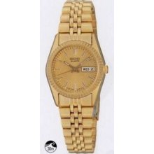 Seiko Ladies` Goldtone Water Resistant Bracelet Watch