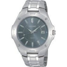 Seiko Mens Silver Tone Quartz Watch Sgee59 $295