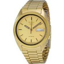 Seiko Men's Snxl72 Seiko 5 Automatic Gold-tone Stainless-steel Bracelet Watch