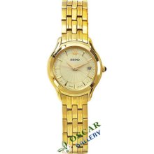 Seiko Neo Classic Sxdb44p1 -gold Plated- Women's Watch 2 Years Warranty