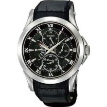 Seiko Premier Leather Mens Watch SRL021P1