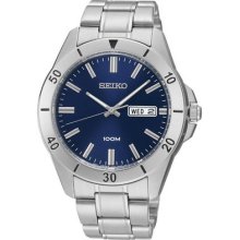 Seiko Sgga77 Men's Watch Blue Tone Dial Day And Date