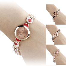 Shaped Women's Heart Alloy Analog Quartz Bracelet Watch (Assorted Colors)