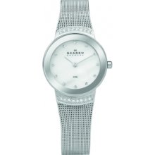 Skagen 812sss Ladies Silver Steel Watch Rrp Â£110