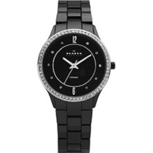 Skagen Ceramic Collection Black Dial Women's Watch