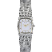 Skagen Women's O384xsgsw1 Quartz White Dial Stainless Steel Watch