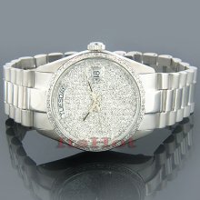 Solid Gold Watches Geneve Gold Diamond Watch 2ct