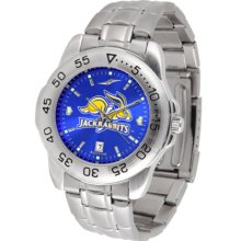 South Dakota State Jackrabbits Sport Steel Band Ano-Chrome Men's Watch