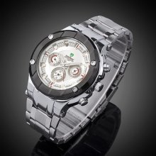 Sports 42mm Black Frame Diving Style Shape 6 Hand Date Day Quartz Wrist Watch