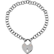 Stainless Steel Heart Locket Bracelet