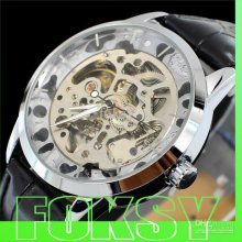 Stainless Steel Mens Mechanical Watch By Foksy