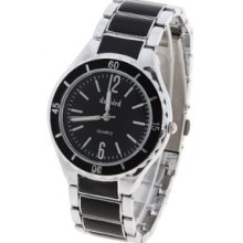 Steel Quartz Watch for Men with Round Dial