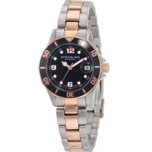 Stuhrling 157 112241 Lady Clipper Mop Rose Gold Plated Womens Sports Watch