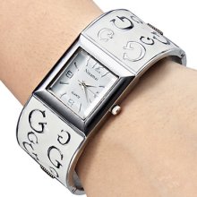 Style Women's G Steel Analog Quartz Bracelet Watch (White)