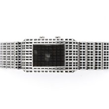 Stylish 18 LED Multicolour Digit Lights Wrist Watch (Black and Square)