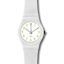 Swatch Cool Breeze White Silicone Ladies Watch LW134C