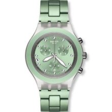 Swatch Full-blooded Chrono Mint Unisex Watch Svck4056ag