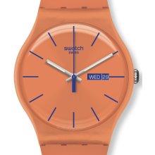 Swatch Orangy Pink Rebel Ladies Watch Suoo701