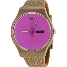 Swatch Wonder Drift Pink Silicone Ladies Watch SUOZ706