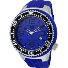 Swiss Legend Men's Neptune Blue Dial Blue Silicone