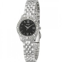 Sxde45p1 Seiko Quartz Ladies Swarovski Crystals Watch Sxde45 Sxde45p