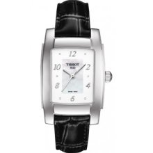 T10 Women's White Mother Of Pearl Diamonds Quartz Trend Watch