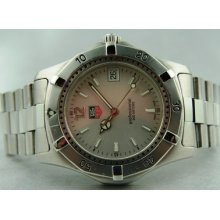 Tag Heuer 2000 Classic Men's Stainless Steel Quartz Silver Dial Wk1112-0 J269