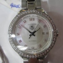 Tag Heuer Carrera Swiss Lady's Watch Automatic Diamond All Ss Sapphire Original