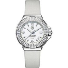 Tag Heuer Formula 1 Wac1215.fc6219 Diamond White Satin Ladies Swiss Watch