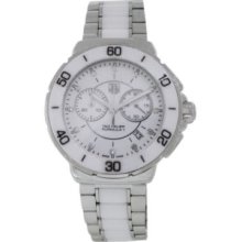 Tag Heuer Women's Formula One Swiss Quartz Chronograph White / Silver-tone Stainless Steel Watch