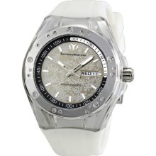 Technomarine Cruise Sport Snow Silver Snowflake Dial Unisex Watch 110065