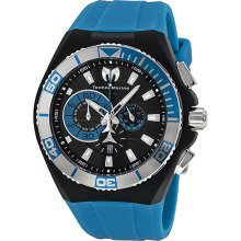 TechnoMarine Watch, Unisex Swiss Chronograph Blue Silicone Strap 45mm