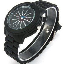 Teenager Children Series Big Round Case Led Light Display Wrist Watch 6 Colors