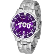 Texas Christian Horned Frogs TCU Mens Competitor Anochrome Watch