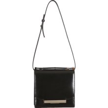 The Row black calfskin shoulder bag