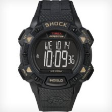 Timex Expedition Shock Chrono Alarm Timer Watch One Size Black