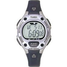 Timex Ironman 30 Lap Mid Size W/ Flix Black/ice Wristwatch Fast Shipping