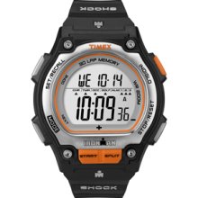 Timex Ironman Shock-Resistant Steel 30-Lap - Black/Orange