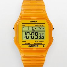 Timex Orange Digital Chronograph Watch - T2n807kz - Men