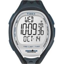 Timex Unisex Ironman T5K251 Blue Resin Quartz Watch with Digital Dial