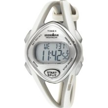 Timex Women's Ironman T5K026 Silver Resin Quartz Watch with Digital Dial