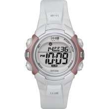 Timex Women's T5g881 1440 Sports Digital White/silvertone/pink Watch