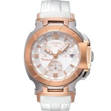 Tissot T0482172701700 Watch T-Race Ladies - White Dial Stainless Steel Case Quartz Movement