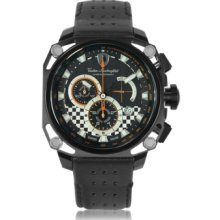 Tonino Lamborghini Designer Men's Watches, Chrono Stainless Steel Carbon Fiber 4 Screw Men's Watch