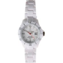 Toy Watch Fluo White Dial White Plastic Ladies Watch FL01WH