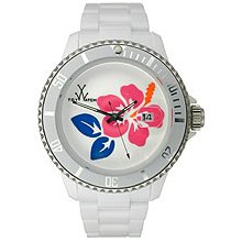 Toy Watch Tattoo Color - Hibiscus White Unisex watch #TF03WH